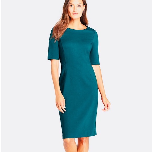 lands end ponte sheath dress